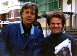 Me with Paul McCartney outside Abbey Road Studios 1997.